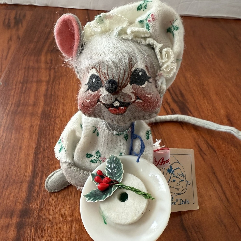 Vintage Annalee 6" Christmas Mouse 1991 with Original hang tag - Picture 15 of 16